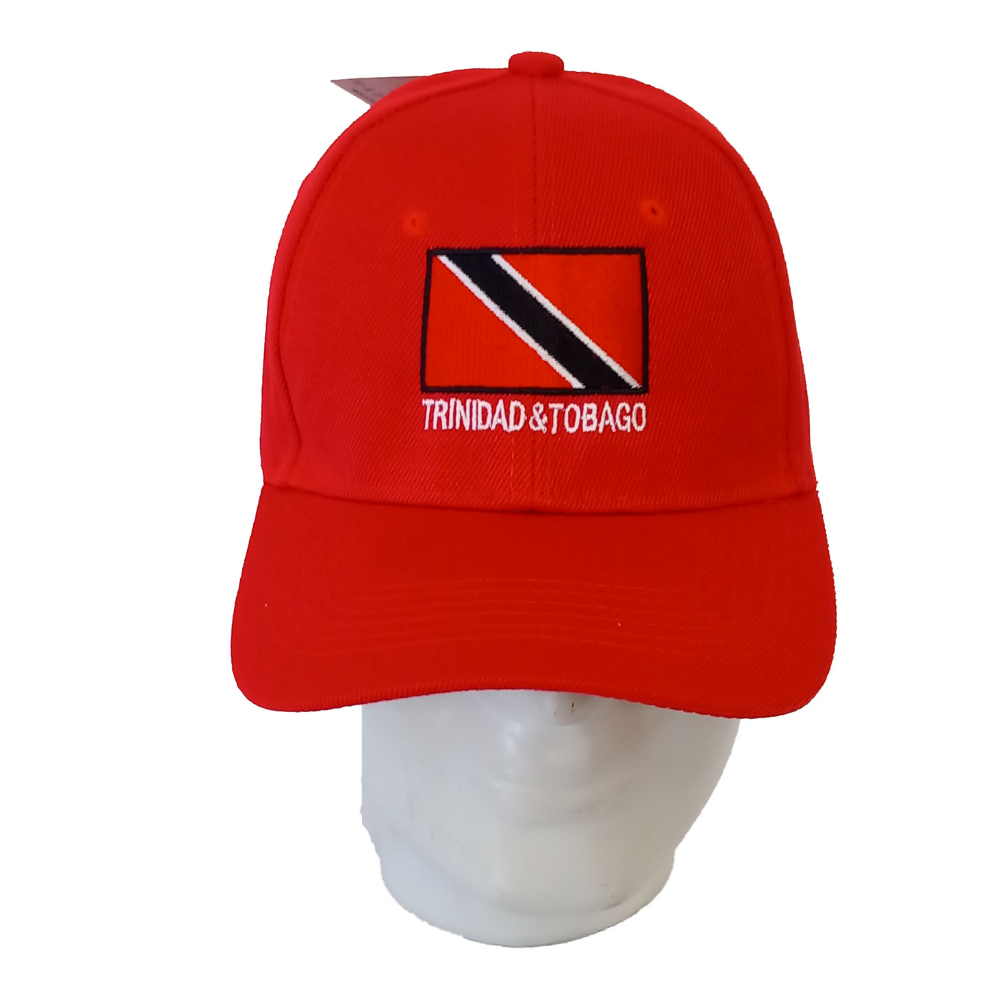 Trinidad & Tobago Flag Red Embroidered Cap